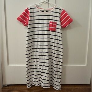 J Crew Crewcuts striped dress with top pocket - new with tags - Size L 10–11